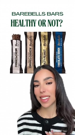 Is the Barbell protein bar actually healthy? 🤔 let me know what you want me to review next 👇🏼 • • • #healthysnacks #proteinbar #proteinbars #proteinsnack #proteinpowder #fitnessmyths #healthmyths #fyp #foryoupage #viral #foodreview