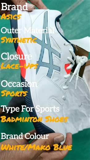 Asics badminton shoes review Gel-renma #badminton #badmintolovers #review #shorts #shortvideo #fyp