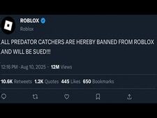 ROBLOX Is Threating To Sue Us For Catching Predators!