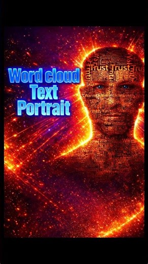 Canva Crowd Cloud Text Portrait Tutorial | Simple & Stunning Design