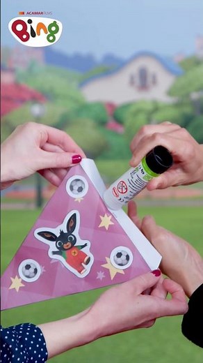 Make Bing Football Flags! #euros2024 #Shorts | Bing Shorts