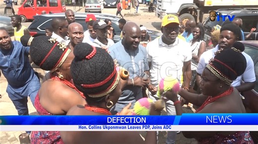DEFECTION: Hon. Collins Ukponmwan Leaves PDP, Joins ADC Edo State politician, Hon. Collins Ukponmwan, has described the African Democratic Congress as a party committed to delivering the dividends of democracy to the people. Hon. Ukponmwan stated this at the ADC Secretariat in Benin City during his official defection from the People's Democratic Party (PDP) to the ADC. Osemudiamen Osagie completes the report. www.itvradiong.com/live www.youtube.com/itvradiong www.facebook.com/itvradiong www.twit