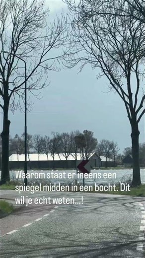 Waarom staat er ineens een spiegel midden in een bocht. Dit wil je echt weten…!