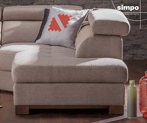 Relaks nasloni za glavu podesivi u više nivoa omogućavaju beskrajnu udobnost ugaone garniture “Montana”. Na raspolaganju vam je varijanta sa i bez mehanizma. http://bit.ly/Simpo_GarnituraMontana | SIMPO