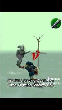 First Time player fights Dark Link! #zelda #nintendo #gaming #ocarinaoftime #darklink