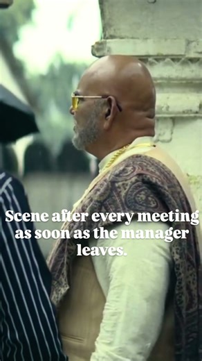 how do you react when your manager leaves the meeting !