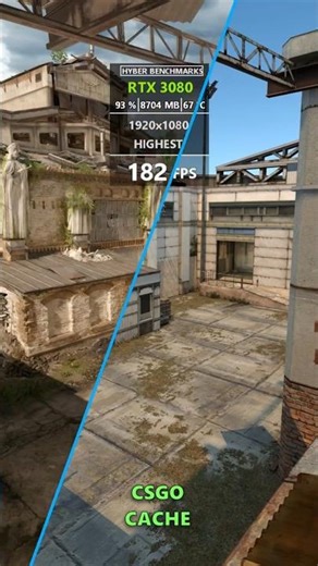 CS2 De_Cache Graphics Evolution + FPS COMPARISON! #CS2 #CACHE #GRAPHICS