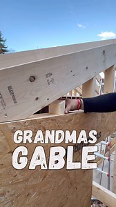 28K views · 17 reactions | Grandmas GABLE! The best way to build a Gable End wall with integrated over hang! It takes more work, but it will never sag! Using @sencobrands and @makitatools to help! #construction #homerenovation | Tool_Tips | Facebook
