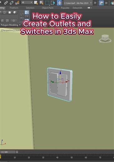 Stop Modeling Outlets and switches Manually in 3ds Max #shortvideo #3dsmax #script