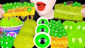 262K views · 195 shares | ASMR GREEN TEA ICE CREAM, HONEY COMB, BOBA TAPIOCA PEARL EATING SOUNDS | Kim&Liz ASMR | Facebook