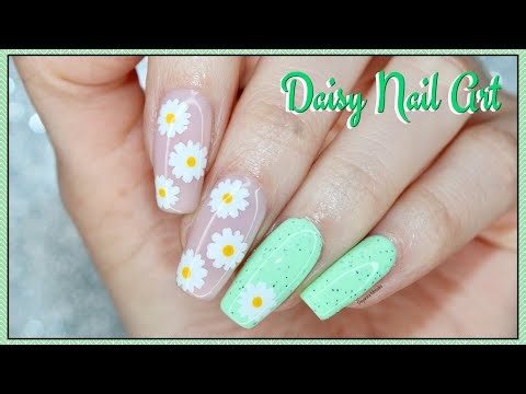 Cute Daisy Nail Art 🌼 || Spring Nail Designs at Home