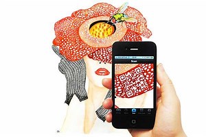 Digital Barcode Art Illustrations