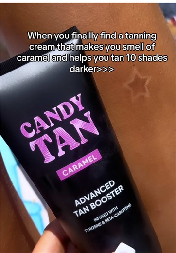 The BEST cream 😍 #CandyTanGlow #fyp #tanning #tanningsticker