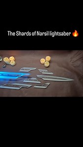 The Shards of Narsil saber by @tethan_props_ A beautiful sight and an incredible fun custom build. . . . #starwars #lightsaber #etsy #3dprinting #disney #lordoftherings #disneyplus #etsyseller #wetaworkshop #aragorn #starwarsfan #epic | Tethan Props