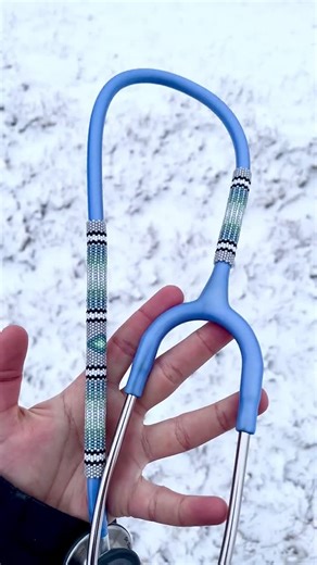 Pattern Download for Beaded Stethoscope, Even Count Tubular Peyote Stitch, Easy Beading Pattern, Stethoscope Decoration, Nurses, Vets, Drs. - Etsy