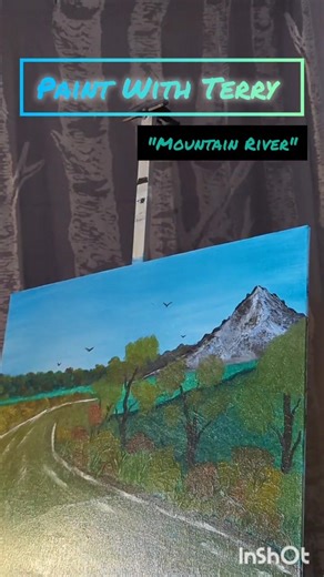 "Mountain River" - Paint With Terry - Tutorials Techniques And More