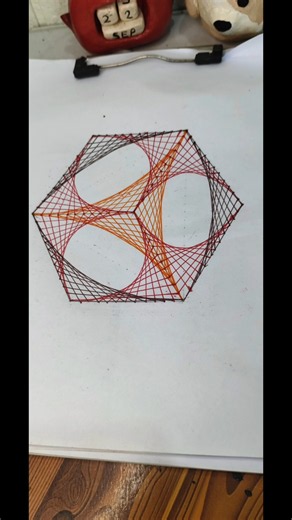 ✨ Hexagon Geometry Art | 15/100 🔷🎨 | Satisfying Geometric Pattern