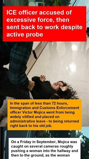 ICE officer accused of excessive force, then sent back to work despite active probe