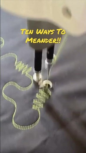 Ten Ways to Meander - Free Motion Quilting #freemotionquilting #freemotionfun #meander #quilting