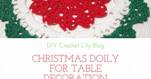 [Crochet] Christmas Doily for Table Decoration. Step-by-step tutorial.