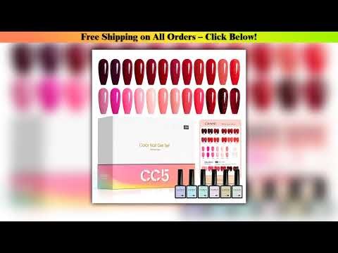 CANNI 30pcs Nail Gel Polish Kit CC Collection TPO/Hema Free Fall Nails Christmas Gel Varnish Soak