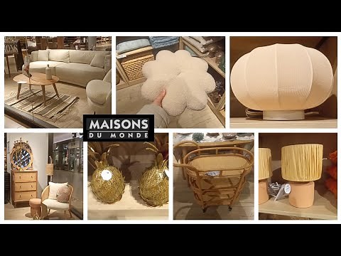 MAISONS DU MONDE NOUVEAUTÉS DÉCORATION ET MEUBLES CANAPÉS TABLE CHAISES 🏡🏺