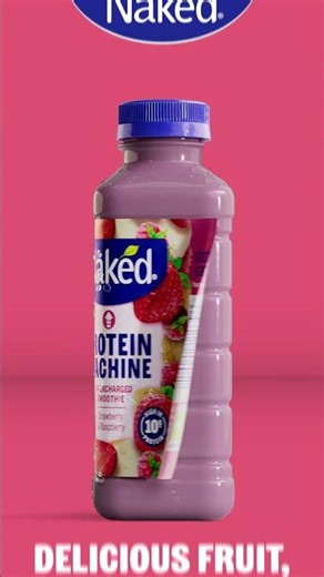 Naked Strawberry & Raspberry Protein Machine