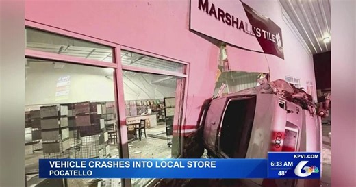 Pocatello Police are Investigating a Crash After a Vehicle Slammed into a Local Store