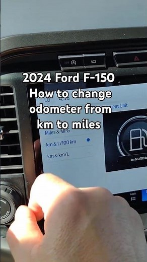 2024 Ford F-150 - How do I switch odometer from km to miles? #shorts