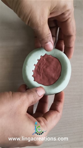 Making a pendant using silicone mould| #lingacreations #howto #making #airdryclay #terracotta #diy