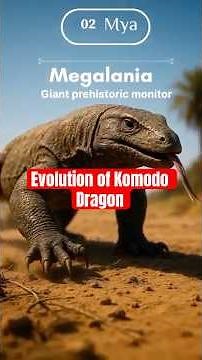Evolution of the Komodo Dragon 🐉! 300 million years in 30 seconds!