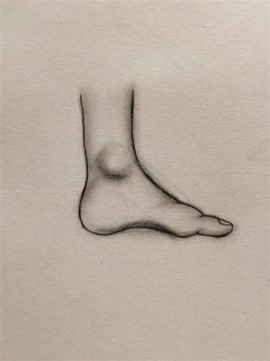 How to draw the human foot 💕✨ #art #drawingtutorial #howtodraw #sketchbook