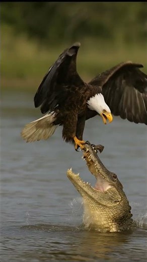 Eagle vs Crocodile: Intense Survival Fight on the Water | Snap Wildlife TV