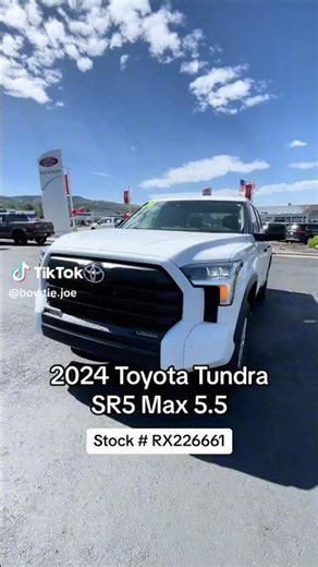 2024 Toyota Tundra SR5 White #carwalkaround #youtubeshorts #carcontent #automotive #bowtiejoe