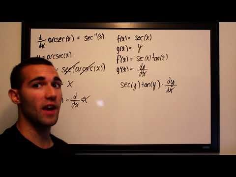 Derivative of Arcsec x Proof (Using Implicit Differentiation)