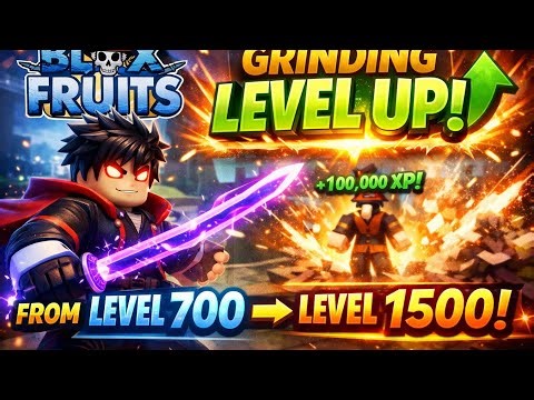 Bloxfruits level up From Low Level to MAX! Crazy Blox Fruits Grinding! 💥