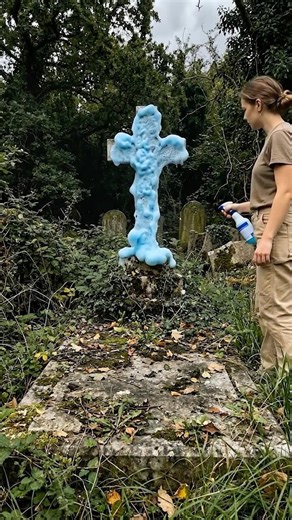 Cleaning an Old Grave - Satisfying Restoration