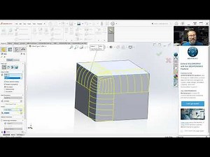 SolidWorks: Fillet Basics - Multi Radius Fillet (Section 8-5)