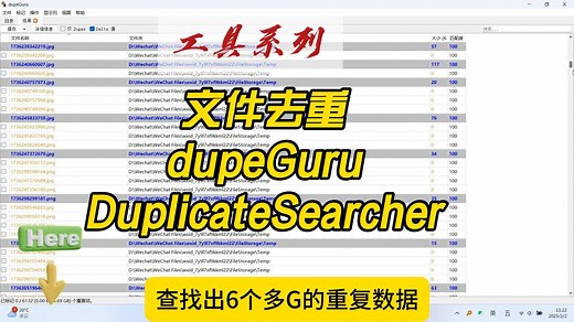 文件去重工具dupeGuru、DuplicateSearcher