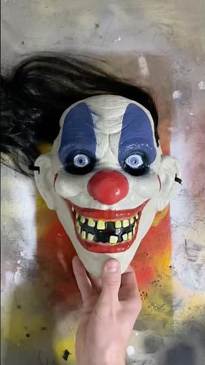 I transformed a Clown Mask into SHREK! #diy #art #mask #cosplay #shrek #dreamworks