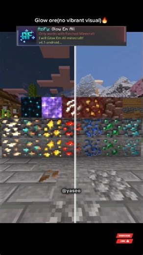 Glow ore(no vibrant visuals) bedrock 26.0+ 🔥