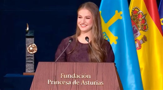 El discurso de la princesa Leonor con dificultad en el control de la respiración pero manejo excelente de su mirada