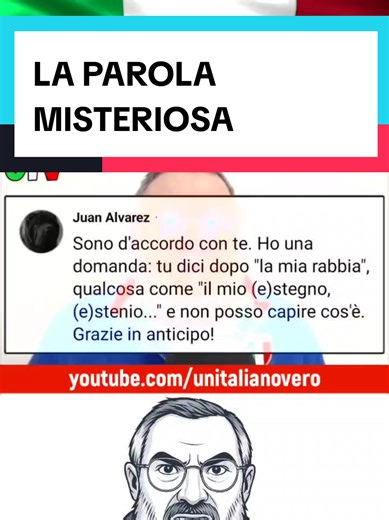 In questo video partiamo da un commento ricevuto su Facebook: una parola ascoltata, ma non riconosciuta. Un suono sfuggente, un dubbio legittimo, una richiesta di chiarimento. Ed è proprio da qui che nasce questa spiegazione. 🎧 Ascolterai più volte la parola misteriosa, proverai a riconoscerla dal contesto e dal suono, e poi rifletteremo insieme sul suo significato profondo: un’emozione intensa, legata alla rabbia ma non riducibile ad essa, che tocca i valori, la dignità e il senso di ciò che è