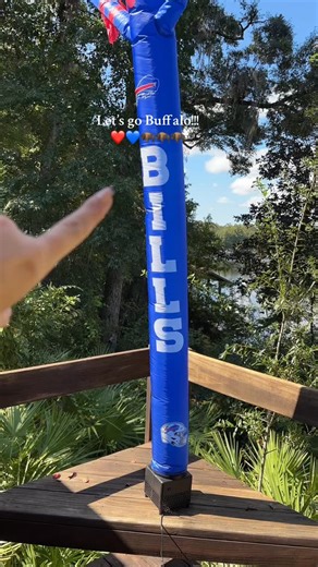 Jessica Brass on Instagram: "This Buffalo Bills 🦬 inflatable fan is so fun and takes seconds to put together! #nfl #football #buffalobills #chiefs #eagles #tiktokshoprestock #tiktokshopfalldealsforyou"