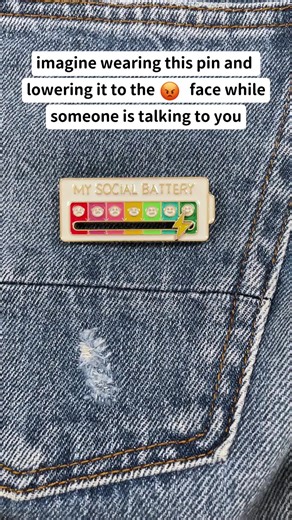 My social battery didn't just die; it exploded. 💥 The perfect accessory for when you're physically present but mentally on a beach in Italy. 🏖️ Slide to survive. #dissociating #worklife #burnout #batterylow #tiktokmademebuyit