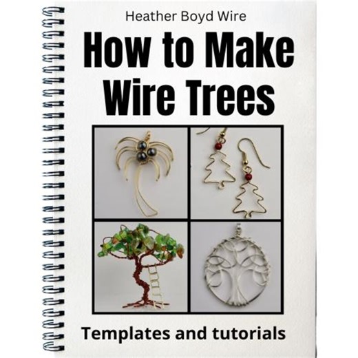 How to Make Wire Trees // Pendants and Ornaments Templates and Tutorials Ebook - Etsy
