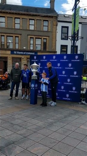 Smiles Everywhere! Photo Day with the Irish Cup & Coleraine FC