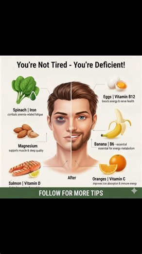 You're NOT Lazy… You're Nutrient Deficient! 😱 6 Foods That Boost Energy Naturally