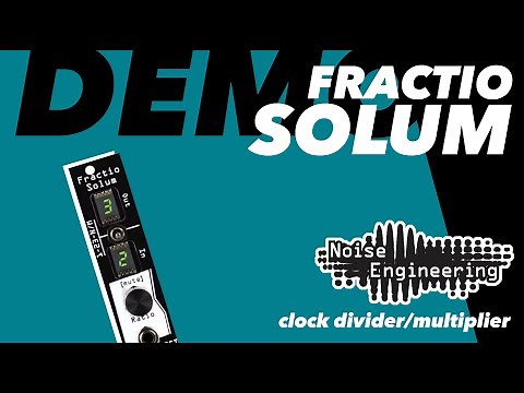 Fractio Solum clock divider/multiplier Eurorack module in 4HP