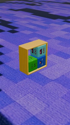 Roblox Faces Puzzle Rotation Loop 🟨✨ 😱 #roblox #robloxlive #robloxface #3danimation #shorts